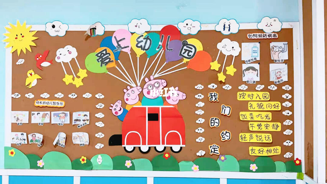 幼儿园主题墙图片展示，学习变化的魔力与自信的种子启航墙